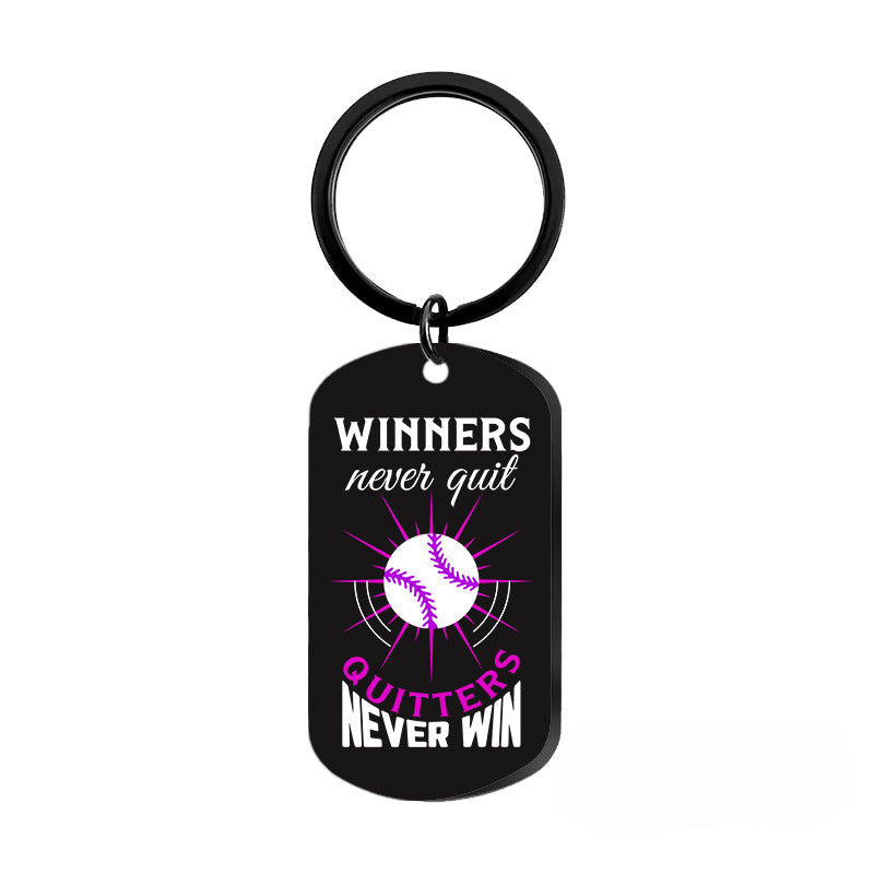 Wholesale Softball Baseball Sports Metal Keychains